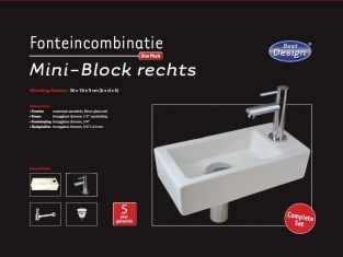 ADW fonteinset Mini-block rechts